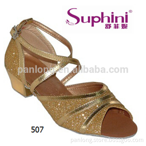 China Supplier Comfortable Salsa Shoes, Girls Latin Dance Shoes